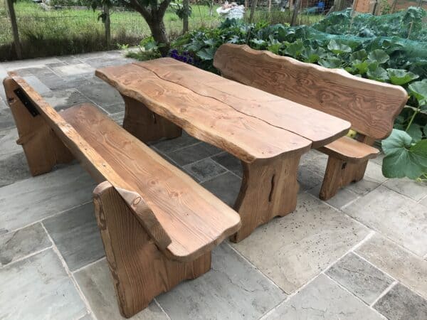 Douglas Fir Table and Benches