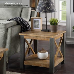 Urban Elegance - Reclaimed Lamp Table