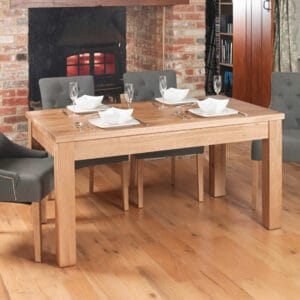 Mobel Hidden Extending Oak Dining Table (Seats 4-8) - 1