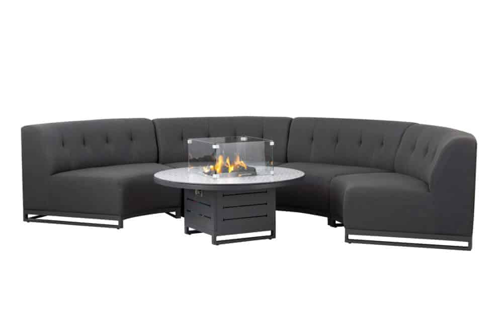 Cove Collection - Curved 2 Seater Section with firepit