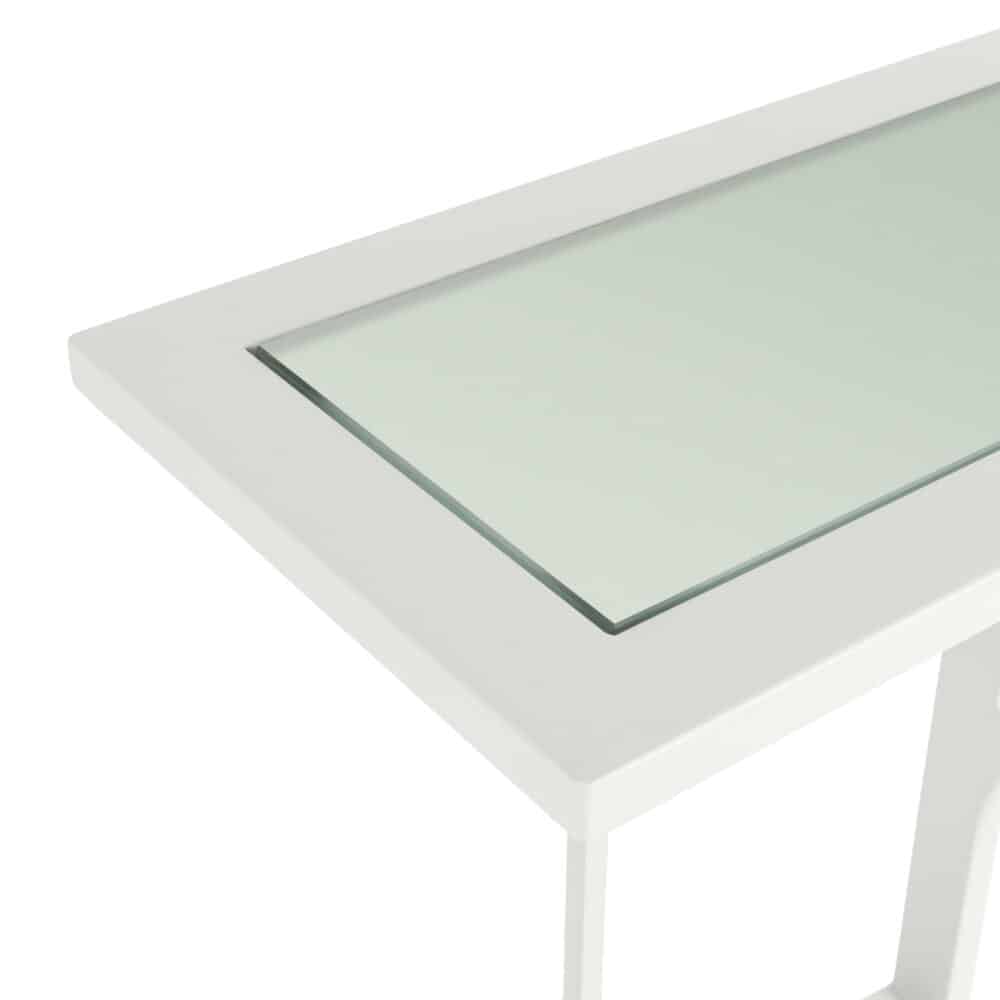 Del Mar Sofa Table - White Plain - 3