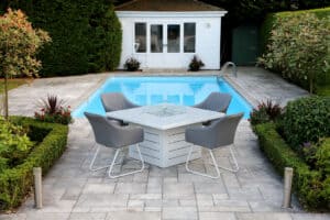 Santorini Square Table with optional Fire Pit