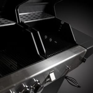 Roquito Dual Fuel BBQ Lid up